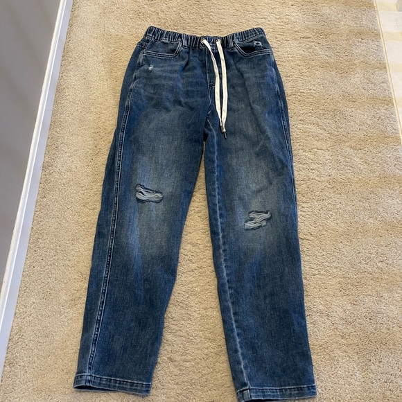 American eagle Aerie easy denim drawstring pant - Picture 2 of 5